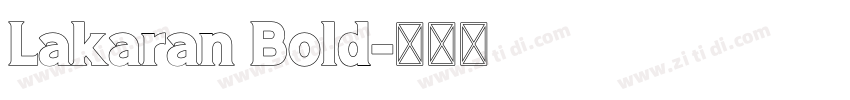 Lakaran Bold字体转换